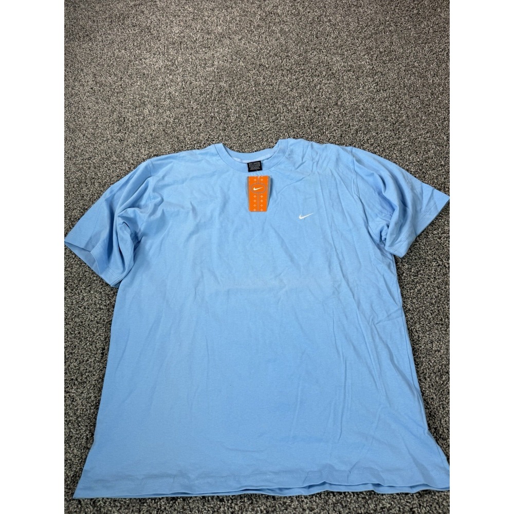 Vintage Y2K Nike Short Sleeve T Shirt Men's Size Large Blue NWT